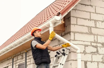 Pose et remplacement de gouttières à Bompas